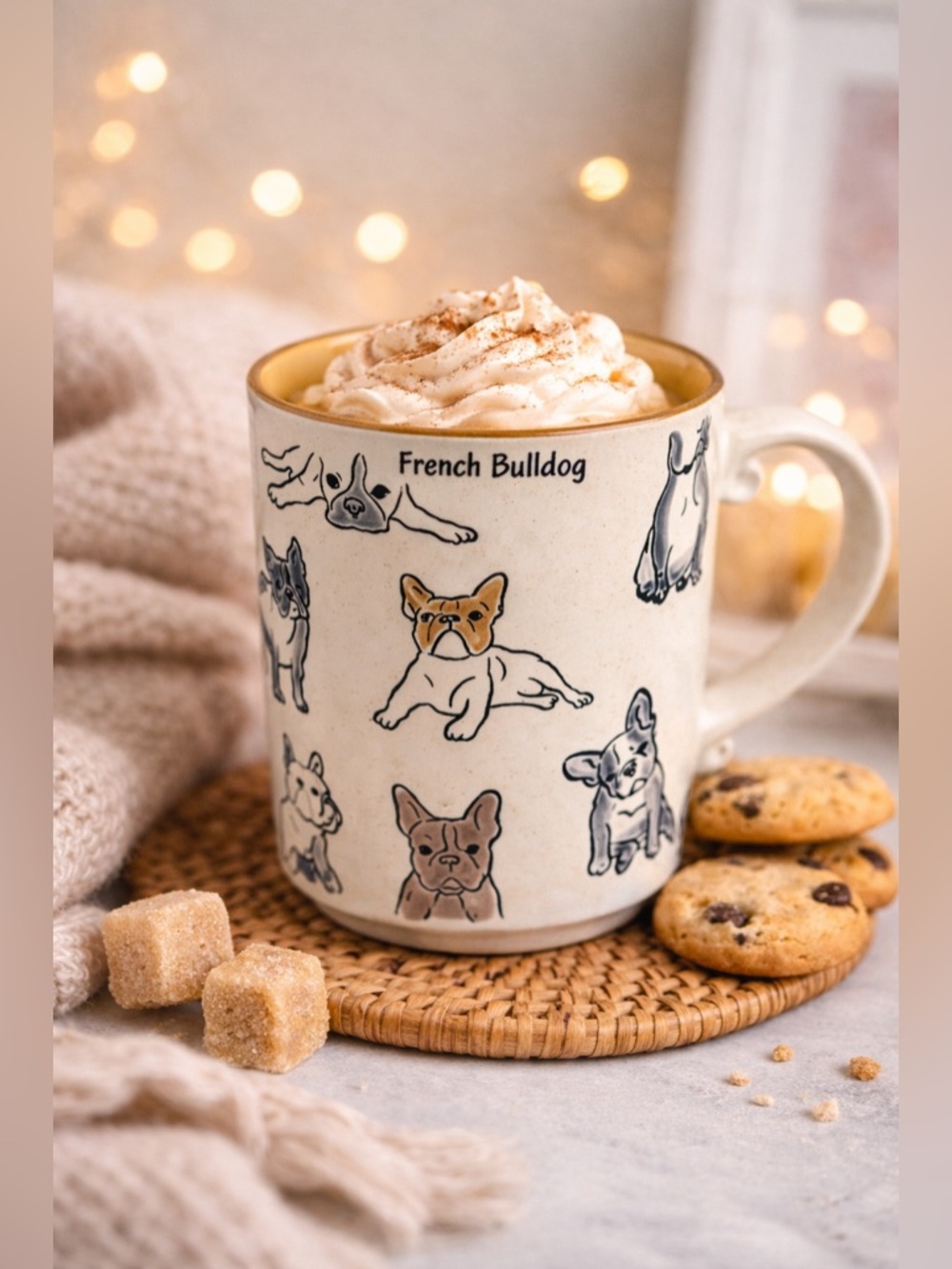 🐶✨ French Bulldog Mug – Adorable Dog Print ✨🐶